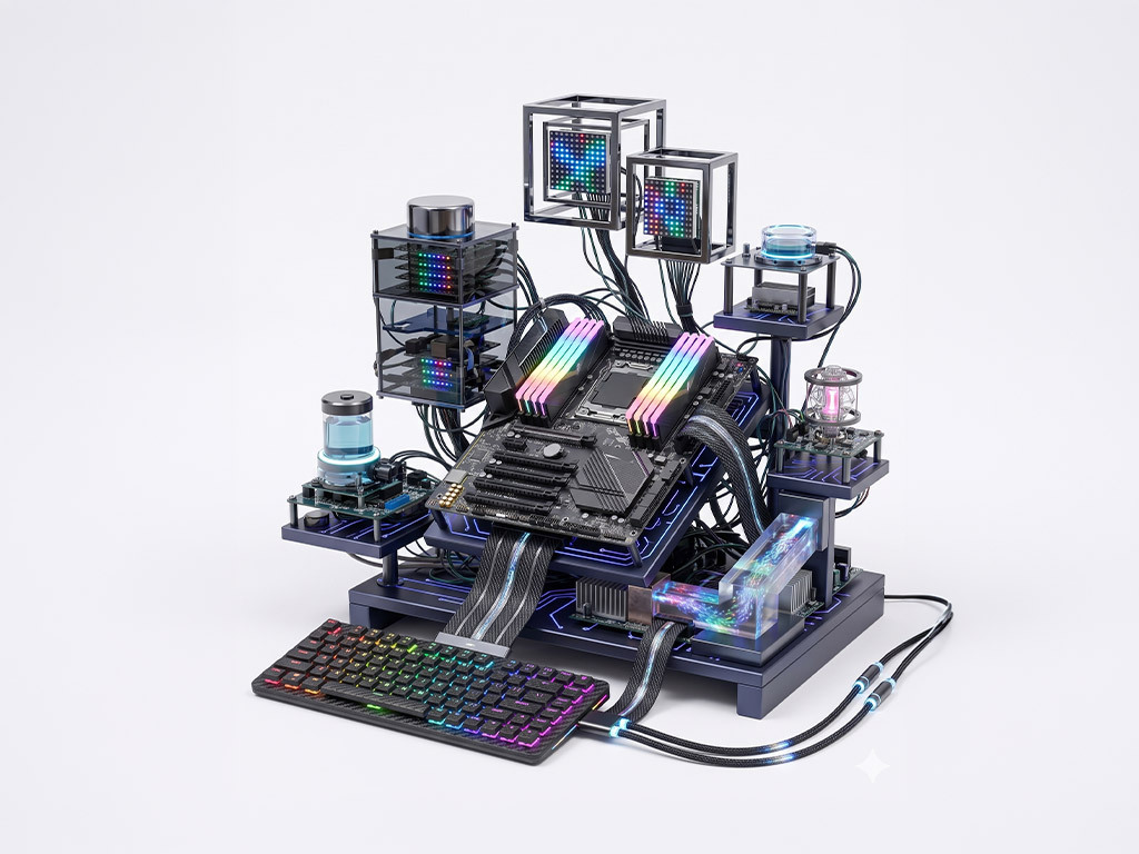 Advanced AI-powered computer system analyzing content for generative engine optimization and AI search visibility.