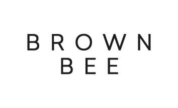 Brown bee logo